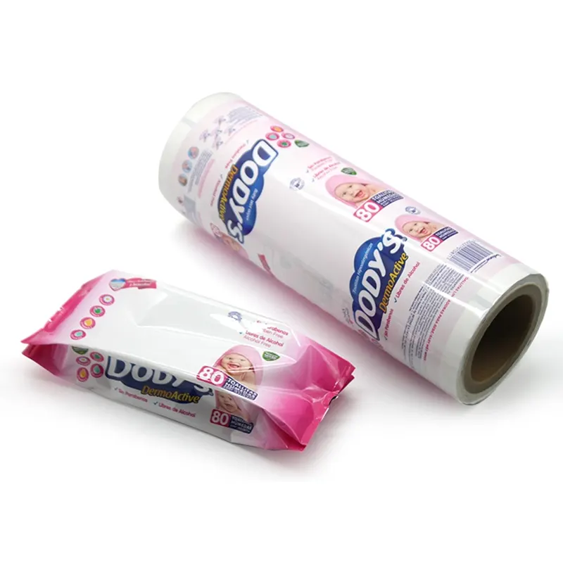 Anti Leak Wet Tissue Emballage Roll Film